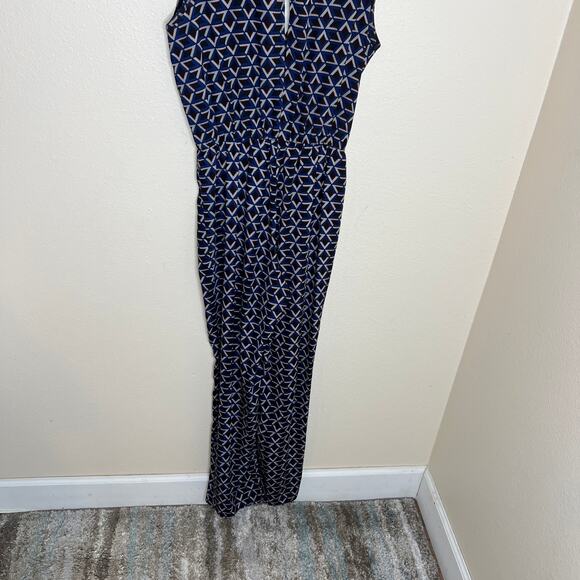 Mitto Shop Navy Geo Print Jumper Medium - Picture 6 of 16